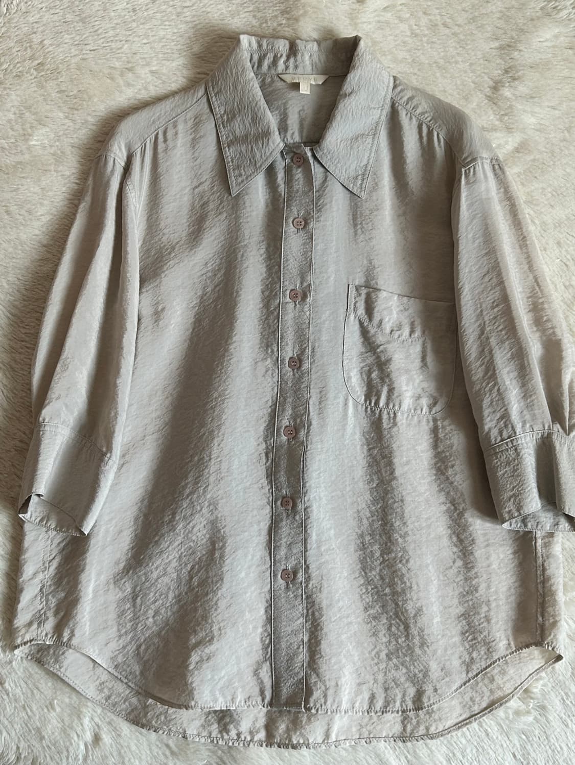 그로브 SAGE 셔츠 그레이+BEN 스커트 화이트 상품이미지6