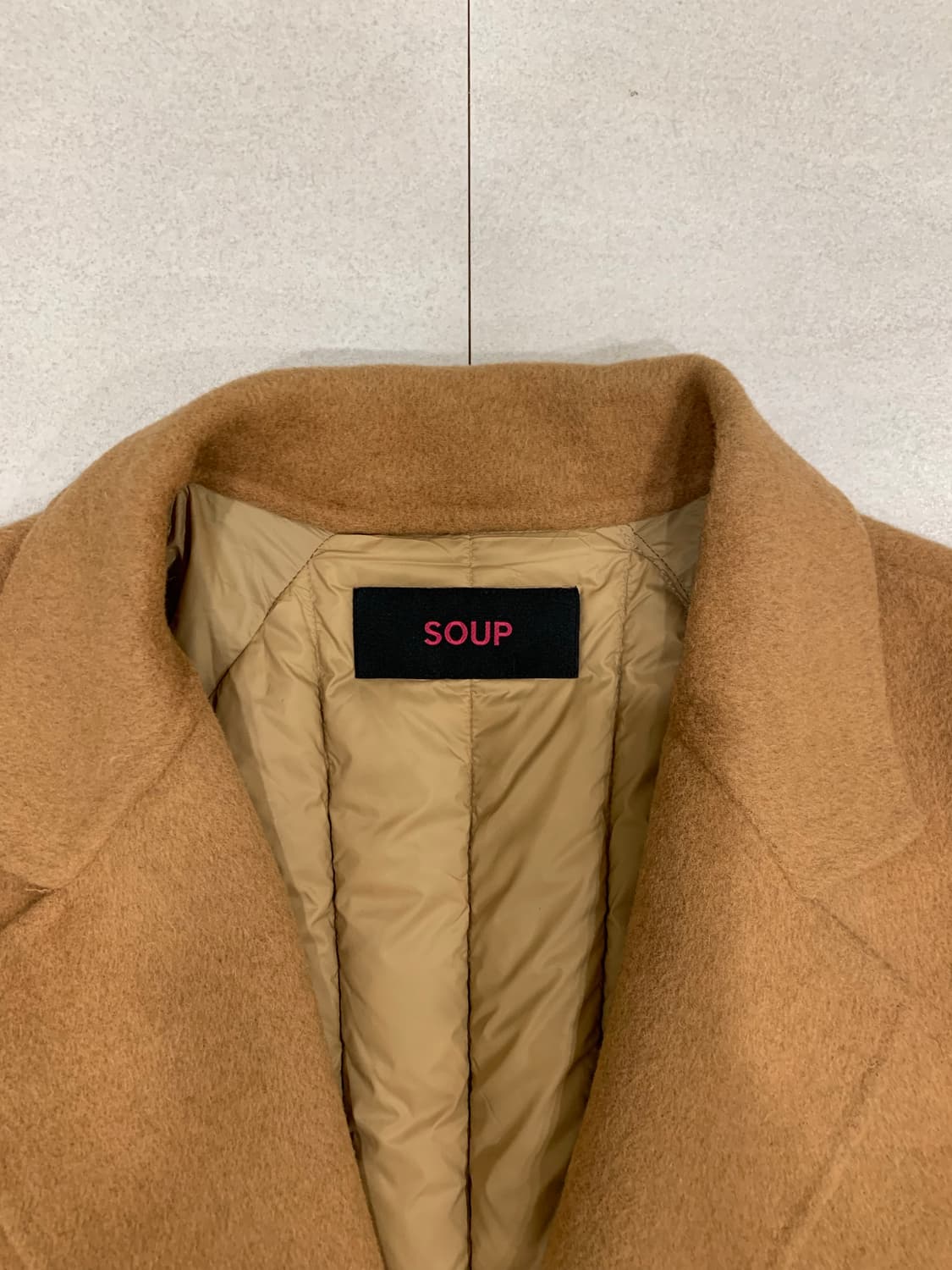 SOUP 카멜 코트 상품이미지3