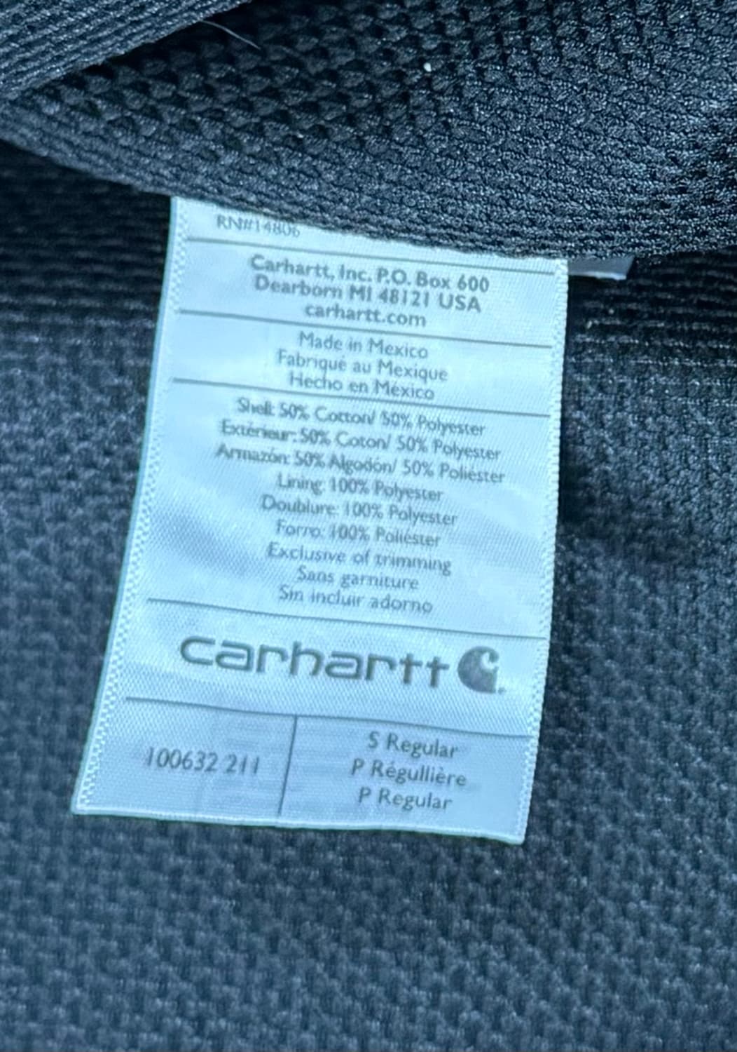 칼하트 레인디펜더 써멀 후드집업 표기S 실측 100~ 상품이미지9