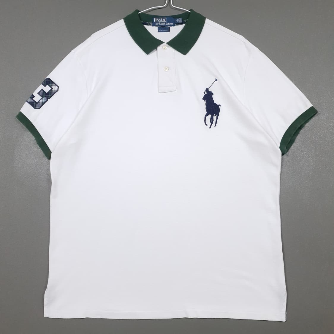 L) 폴로 랄프로렌 빅포니 반팔 카라티 피케 셔츠 링거티 그린 커스텀핏 상품이미지1