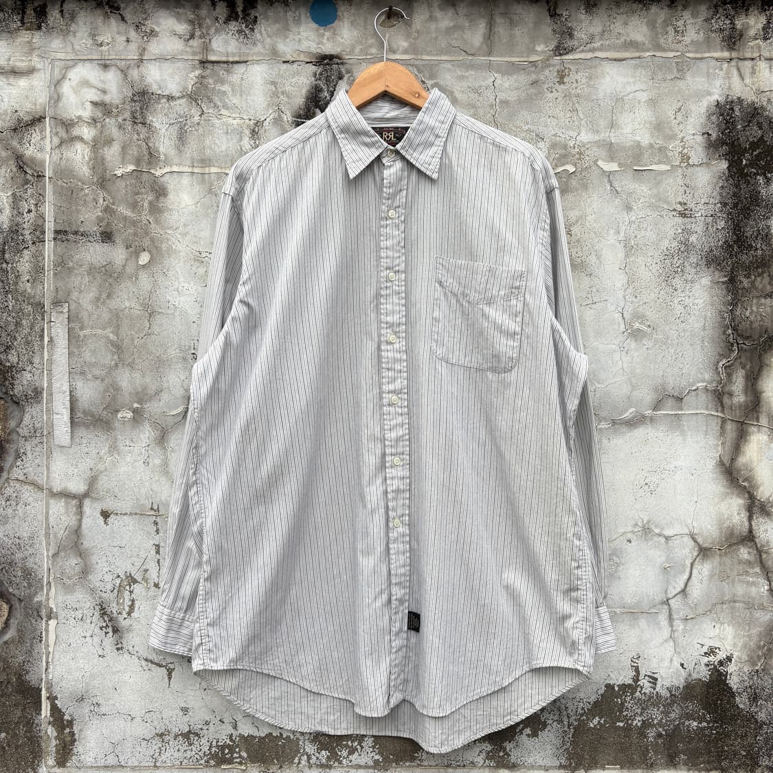 RRL 90s 폴로 더블알엘 스트라이프 셔츠 상품이미지1