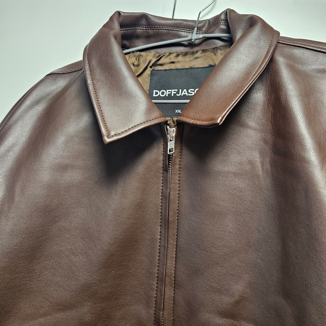 도프제이슨 레더자켓 브라운 XXL 상품이미지2