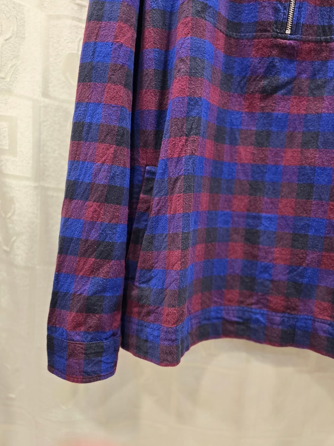 스투시 타탄 체크 하프 집업자켓 셔츠 105 상품이미지4