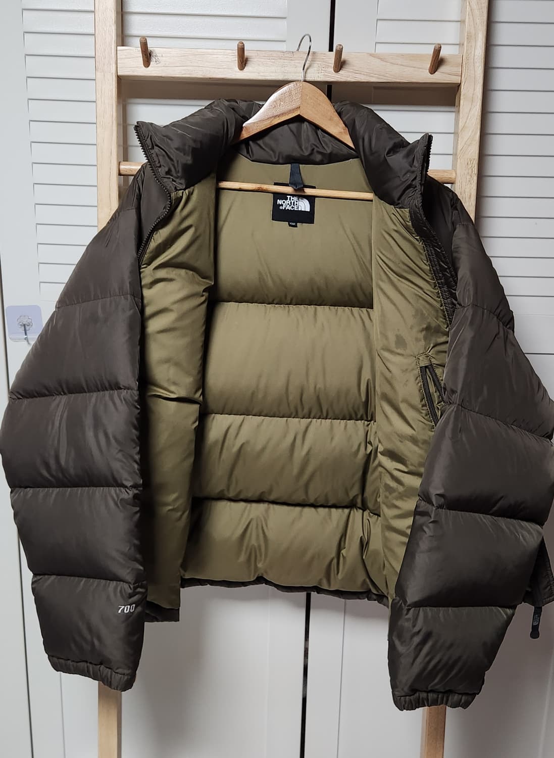 노스페이스 700 눕시 브라운 패딩 자켓 상품이미지5