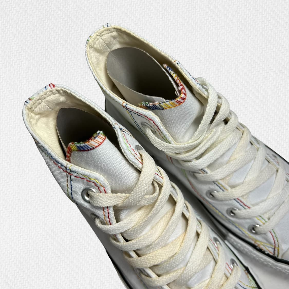 240 컨버스 척테일러 올스타 하이 레인보우 스티치 상품이미지4