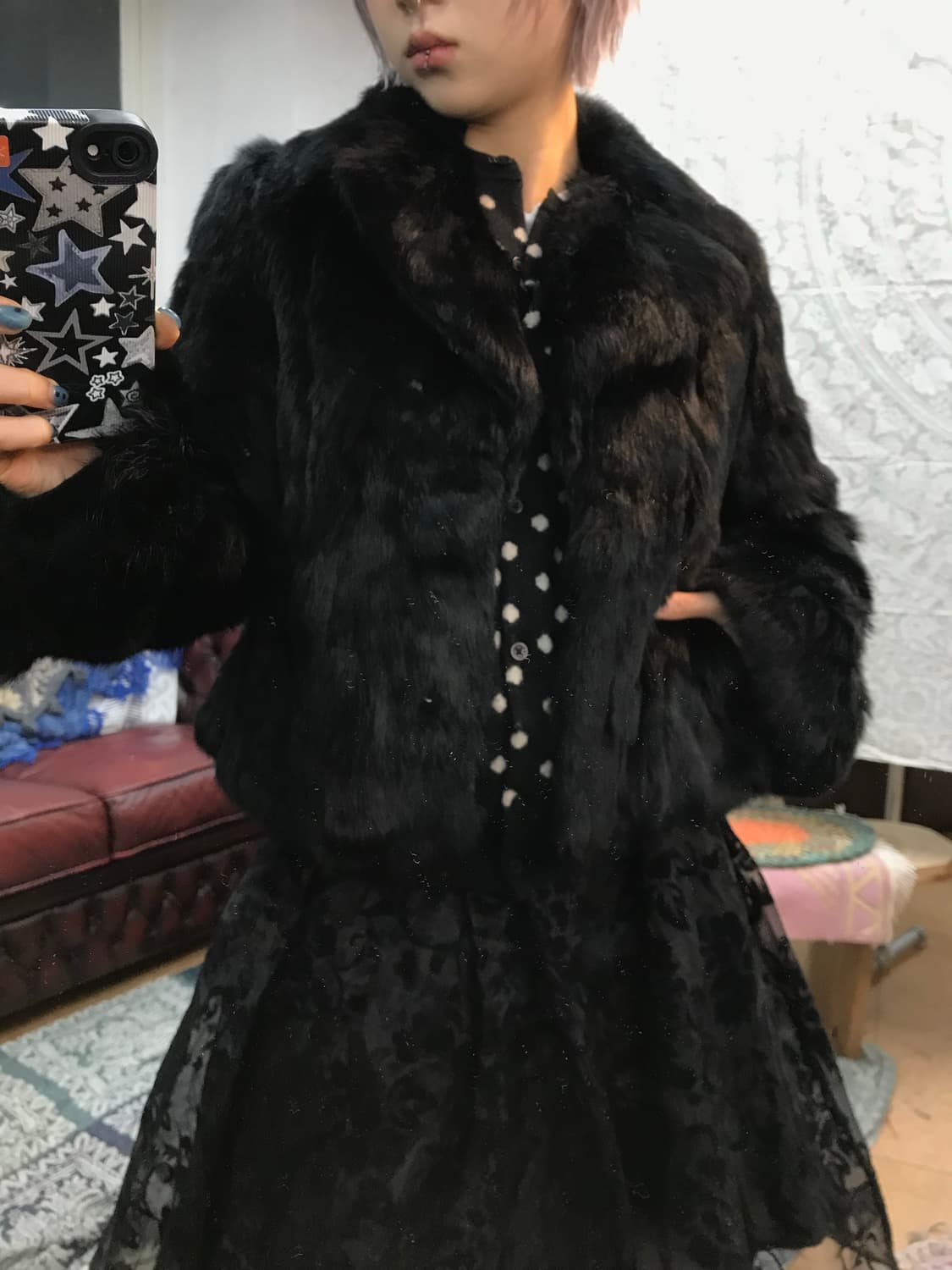 빈티지 여성 퍼 자켓  상품이미지1