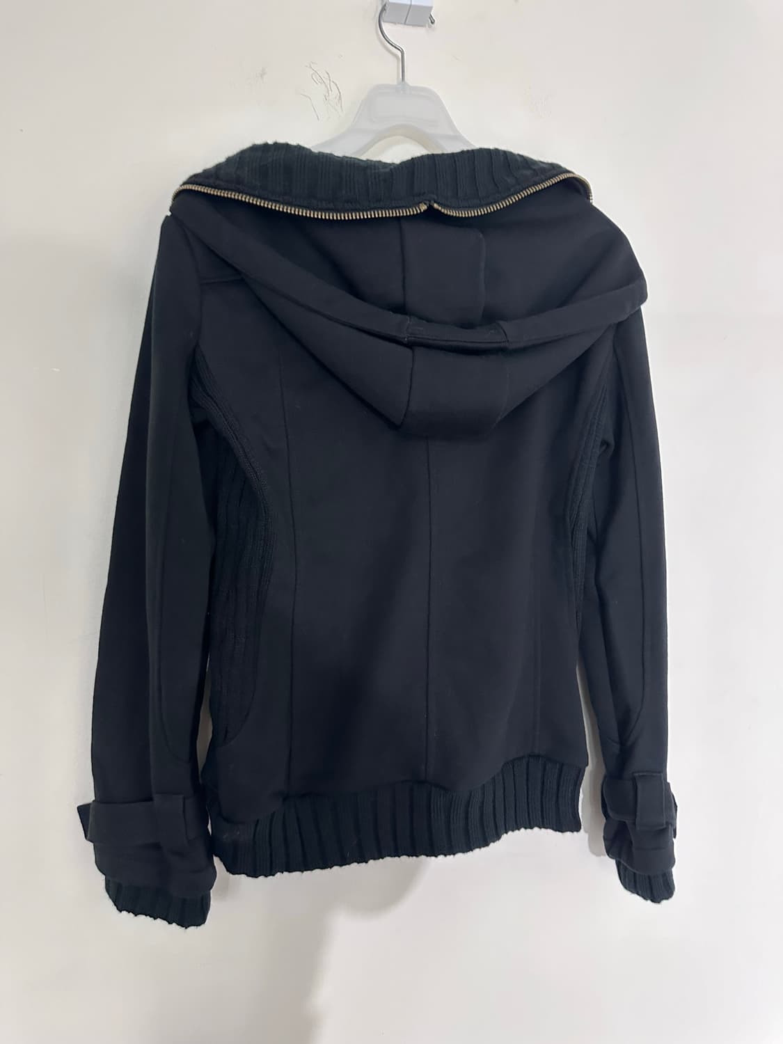 ribbed detail hood zip-up 상품이미지6