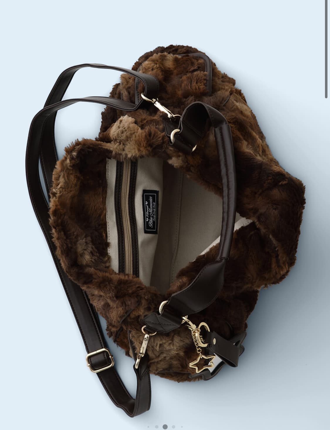 배드블루 Eco Fur Pillow Bag Brown 필로우 백 상품이미지2