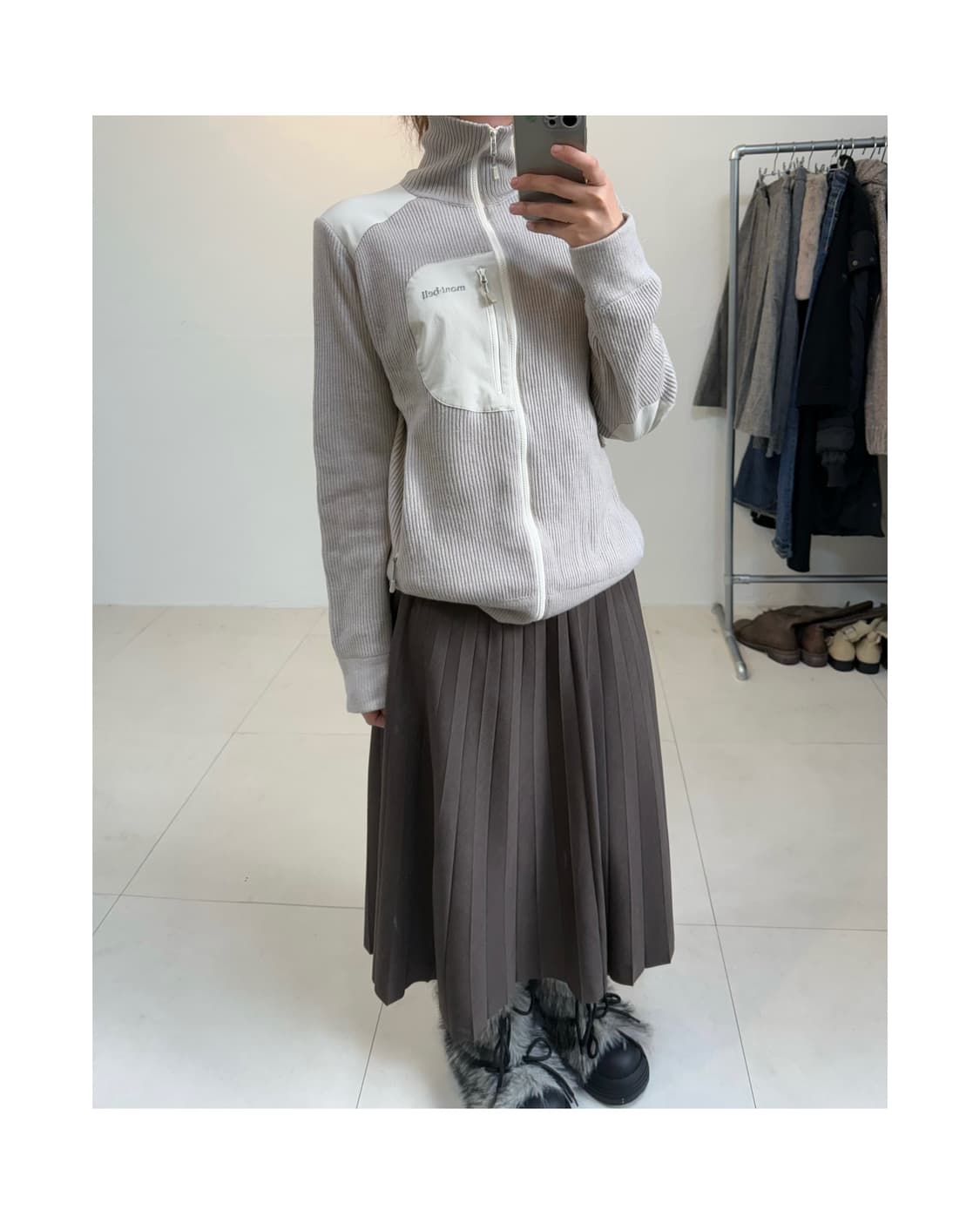 Mont bell 니트 집업 상품이미지2