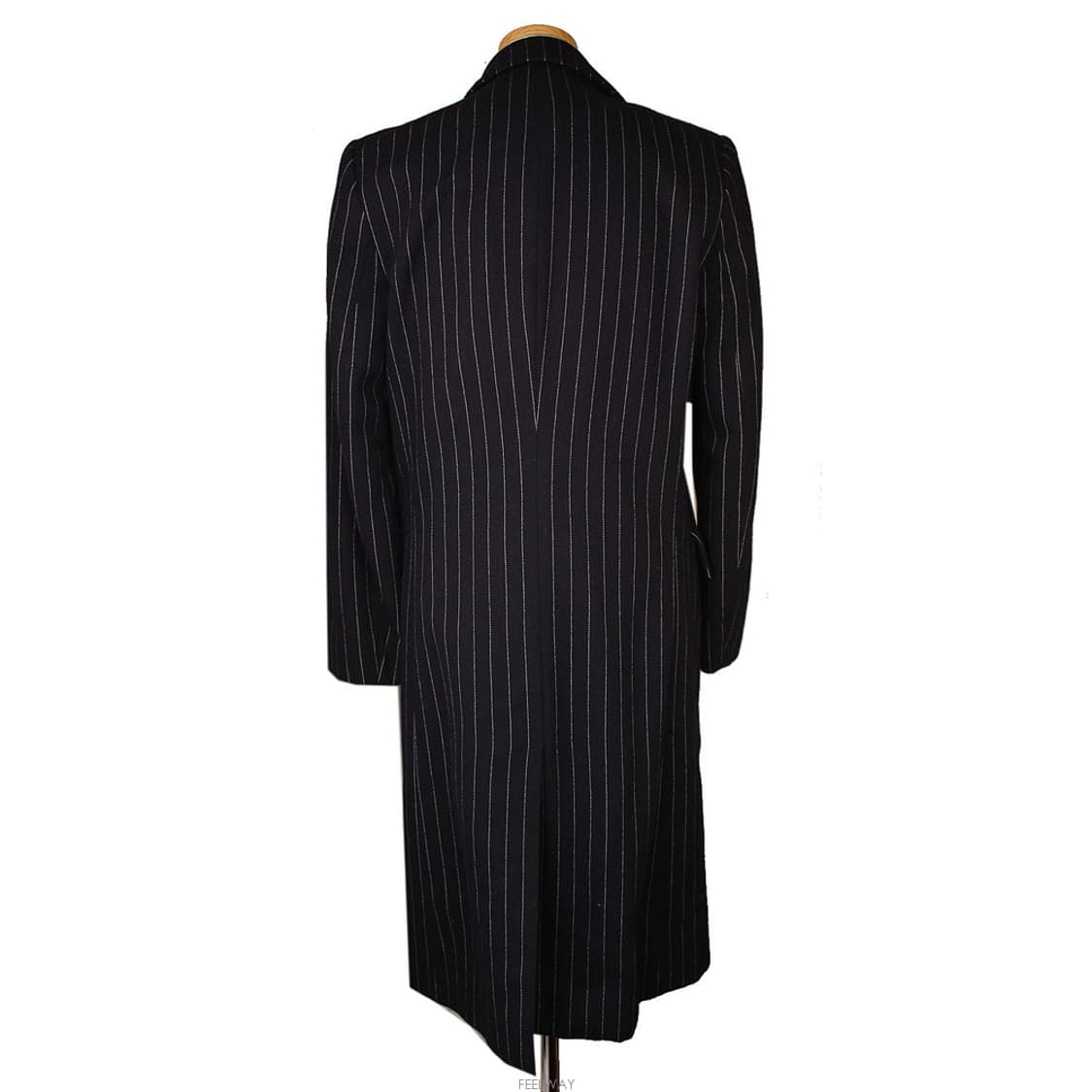 아이스버그 블랙&화이트 스트라이프 울 롱코트 55 상품이미지3