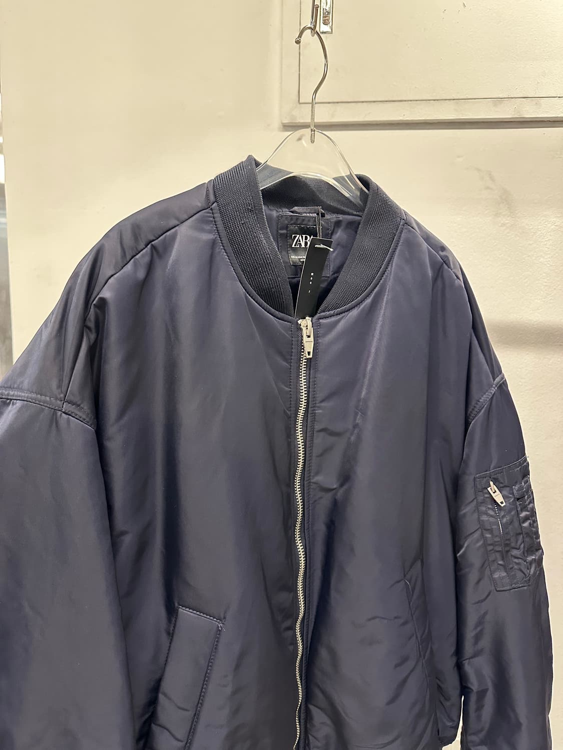 Zara bomber jacket navy 상품이미지2
