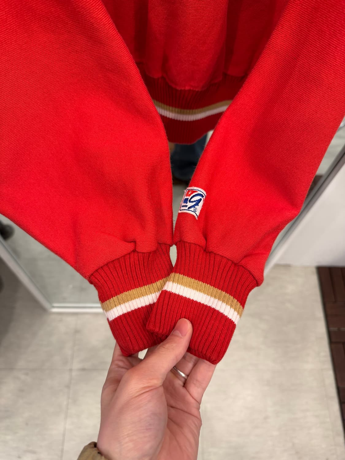 90s The game NFL 샌프란시스코 49ERS 터틀넥 스웻셔츠 상품이미지4