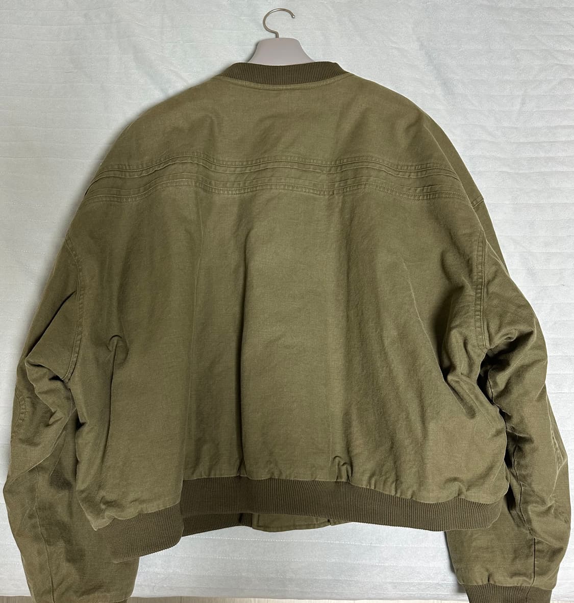 [OS]논노드 서퍼 다이 서지 봄버 - 빈티지카키 상품이미지4