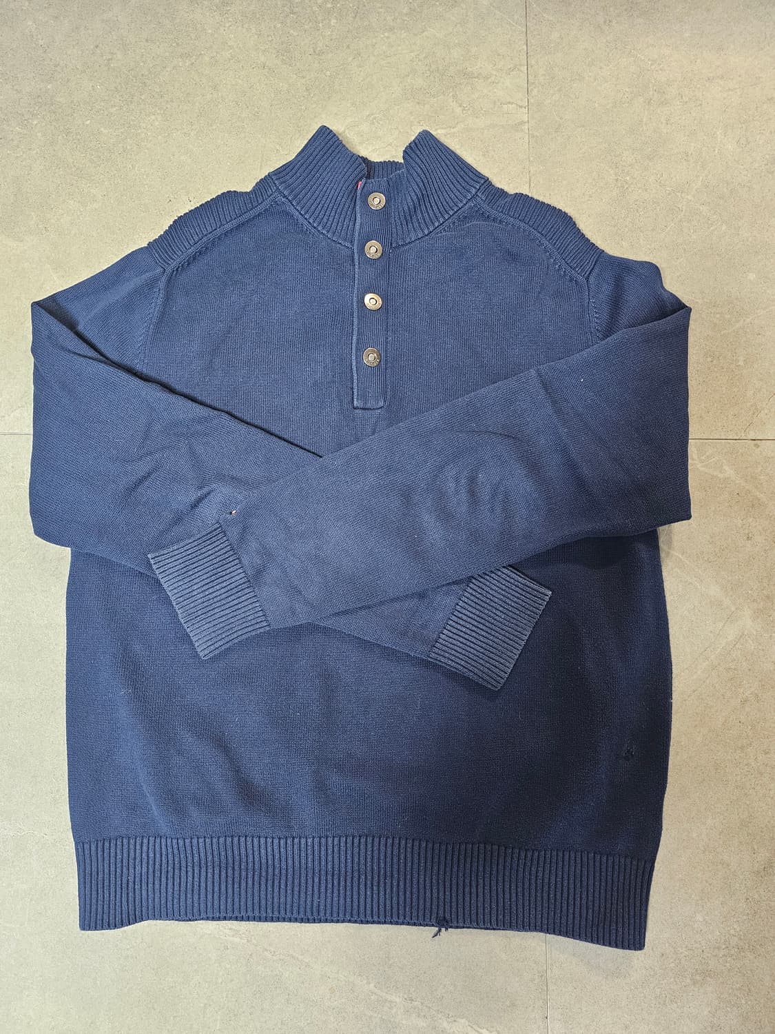 타미힐피거 헨리넥 버튼 니트 XL 상품이미지1