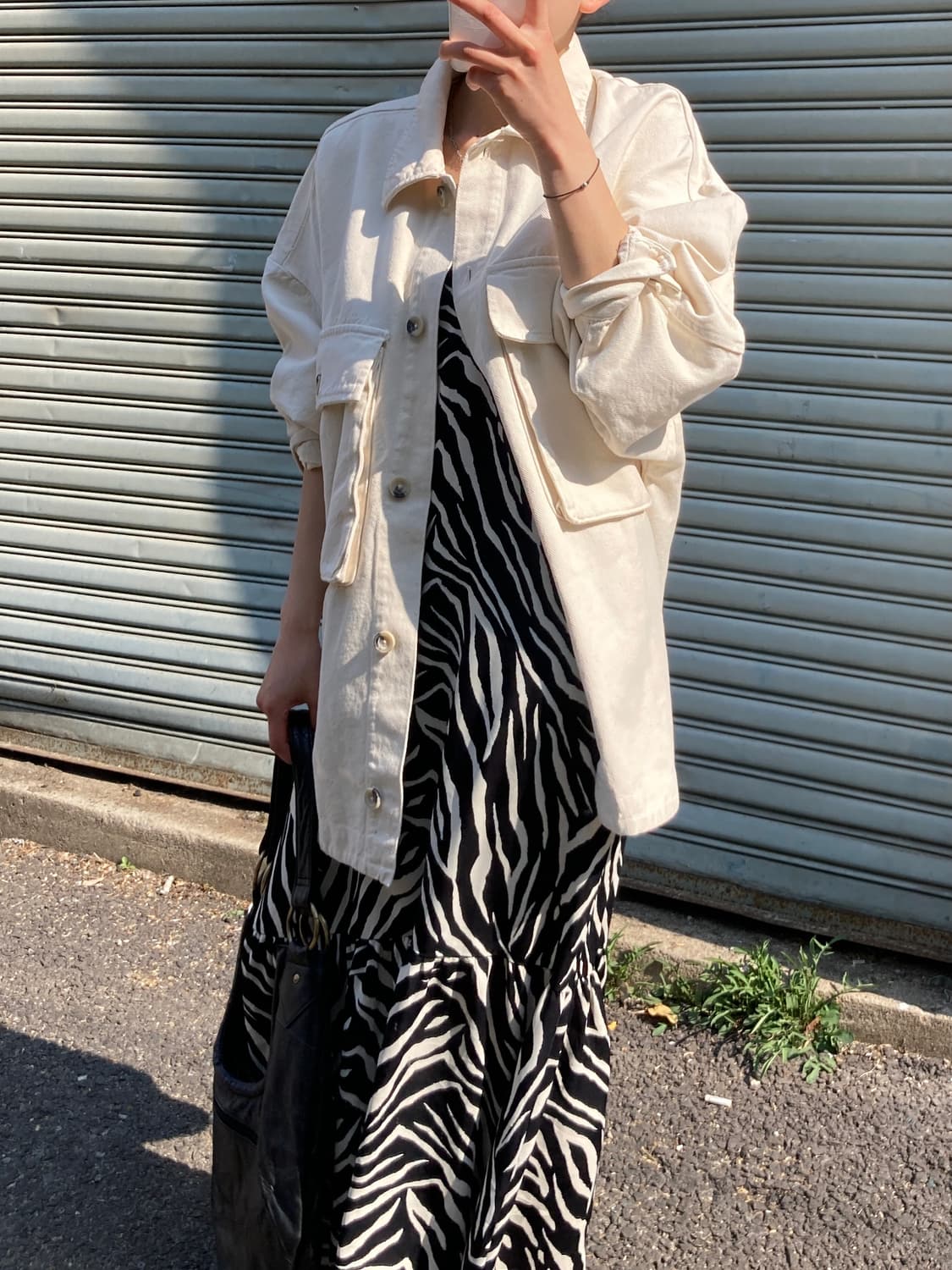 GRL 지브라 패턴 스트랩 원피스 상품이미지5