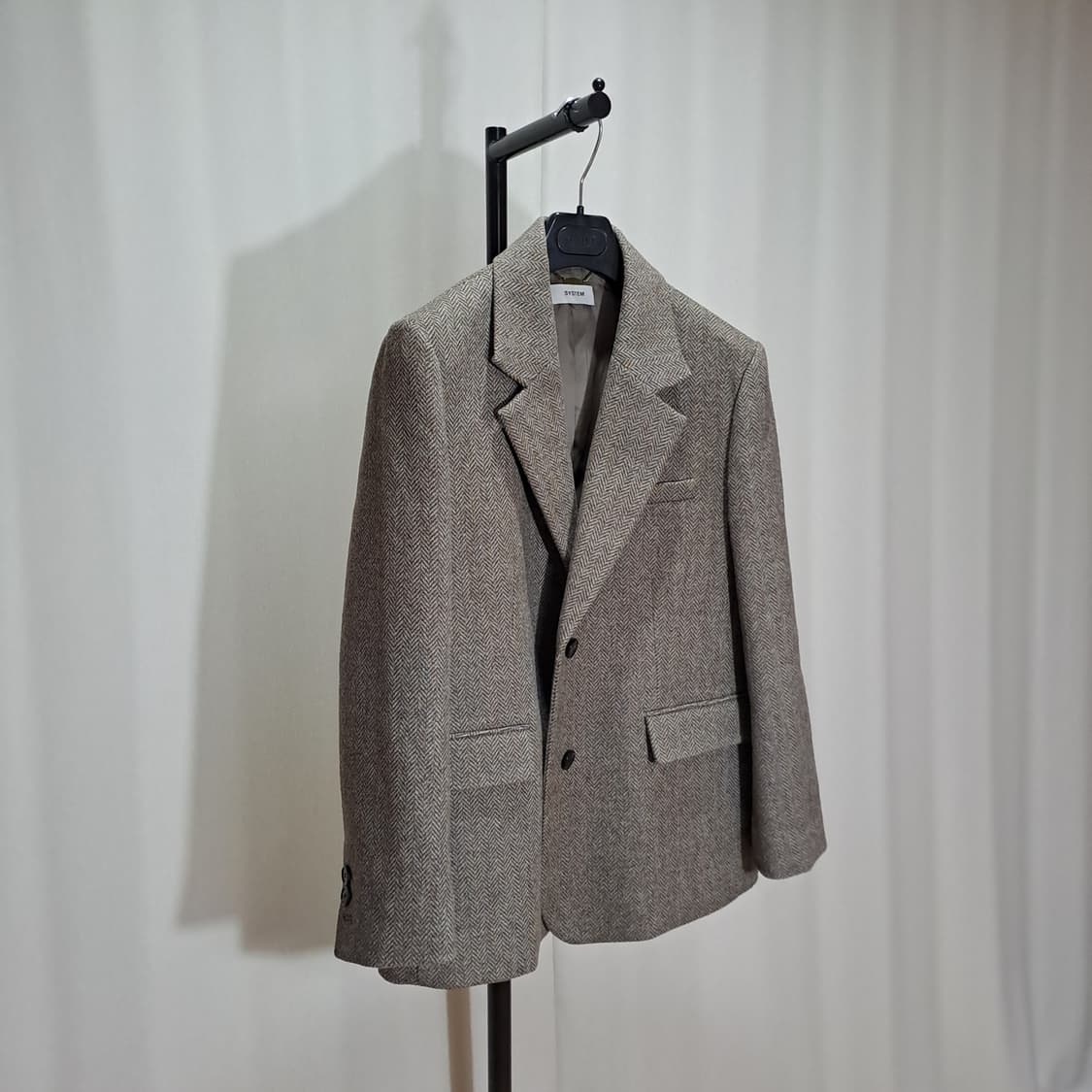 (여성 택포) 시스템 23FW 헤링본 자켓 82-94-160 B630 상품이미지4