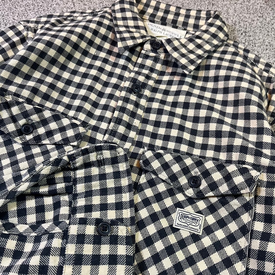 데님 앤 서플라이 깅엄체크 셔츠 상품이미지2