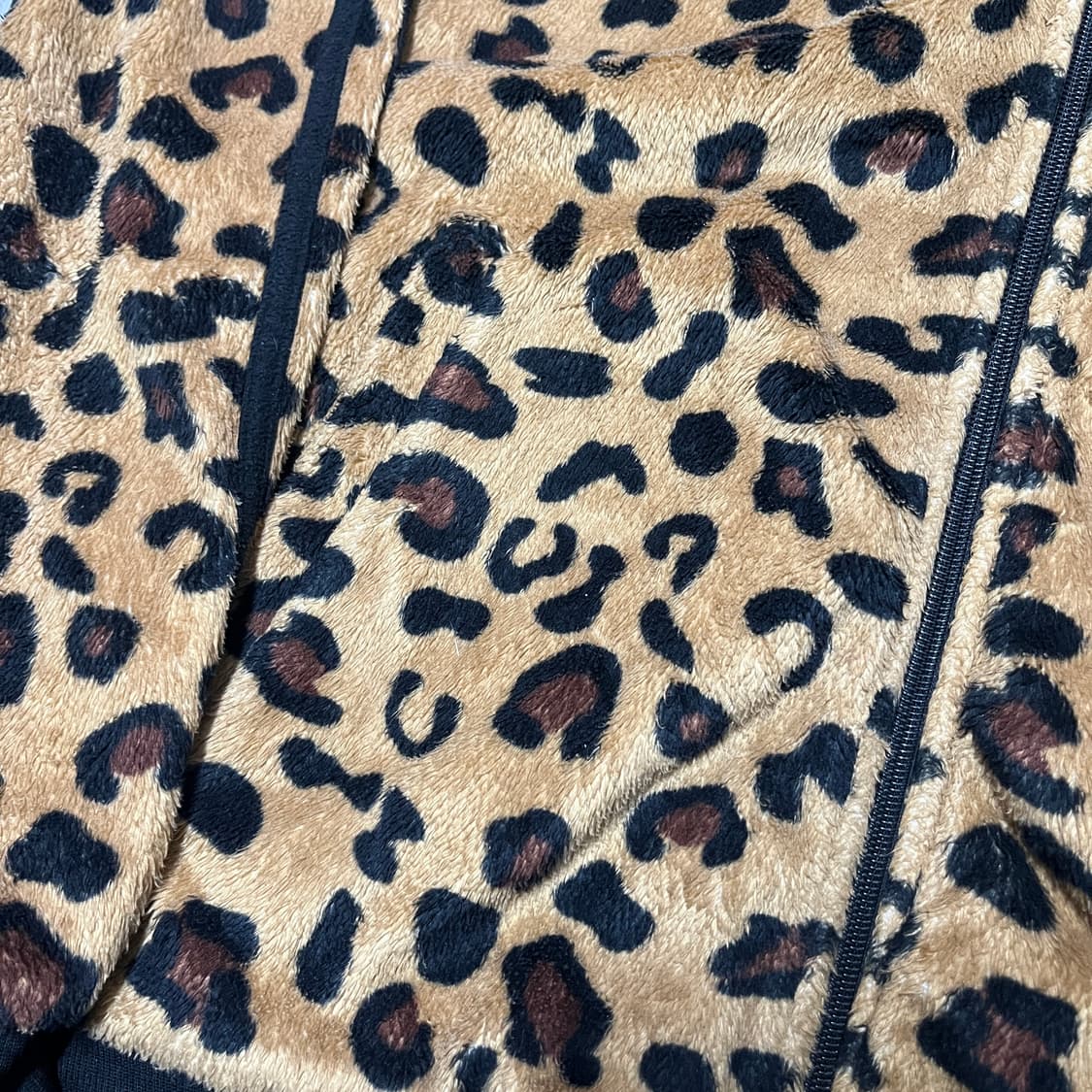 아디다스 레오파드 호피 후리스 후드 집업 오네 갸루 상품이미지3