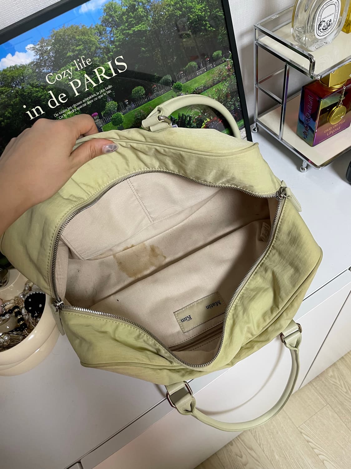 마뗑킴 스포티 토트백 베이지  상품이미지4