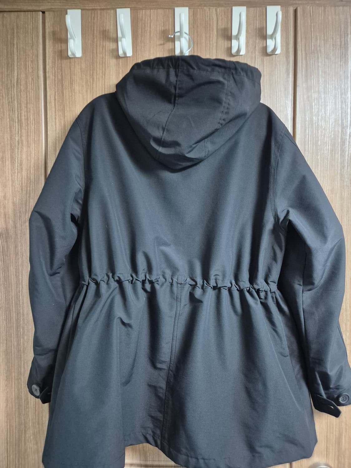 스마일리월드 블랙 후드 야상 점퍼 95사이즈 상품이미지2