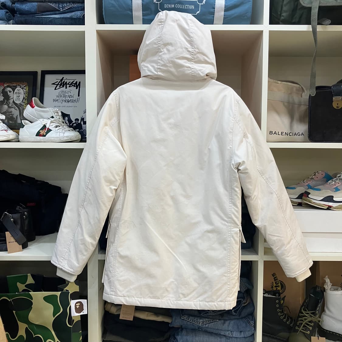 시에라 디자인 아이보리 패딩 점퍼 S 상품이미지3