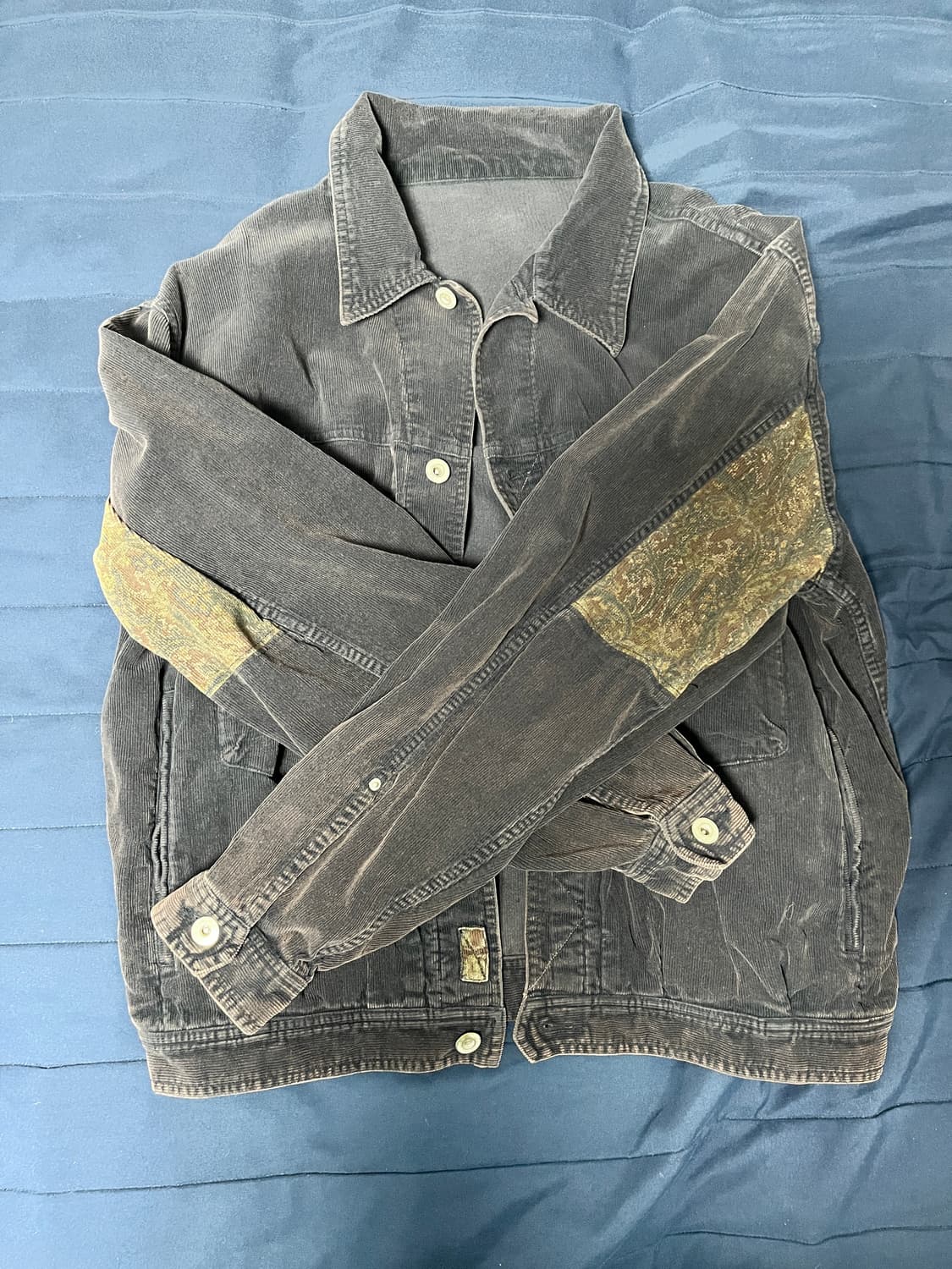 폴리테루 페이즐리 트러커 다크 퍼플 네이비 2사이즈 상품이미지3