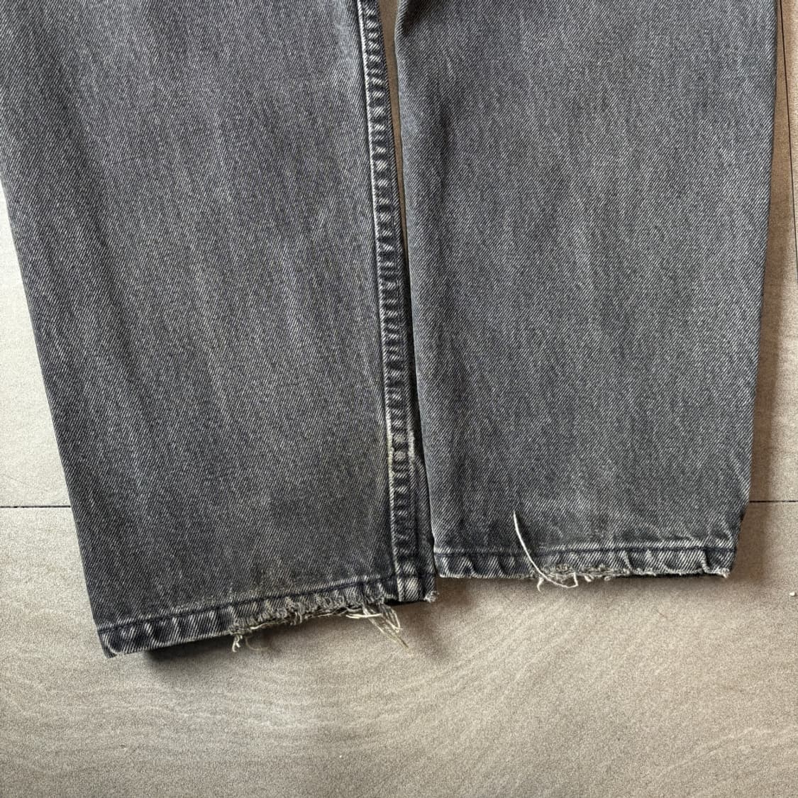 95년 미국 생산 리바이스 550 데님 오렌지탭 블랙 팬츠 상품이미지10
