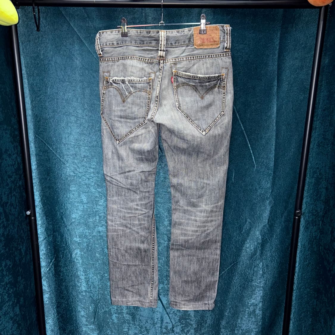 (32) 90s 리바이스 522A 웨스턴 그레이 진 상품이미지3