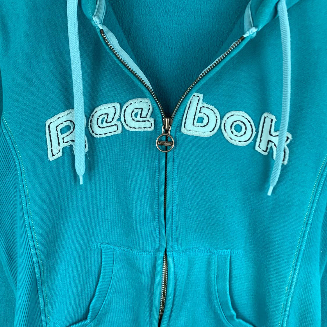 리복 스펠아웃 아쿠아블루 후드집업 상품이미지4