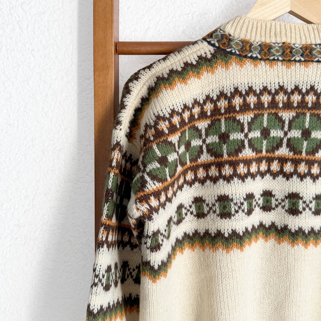 Norwegian Olive Wool Cardigan 상품이미지8