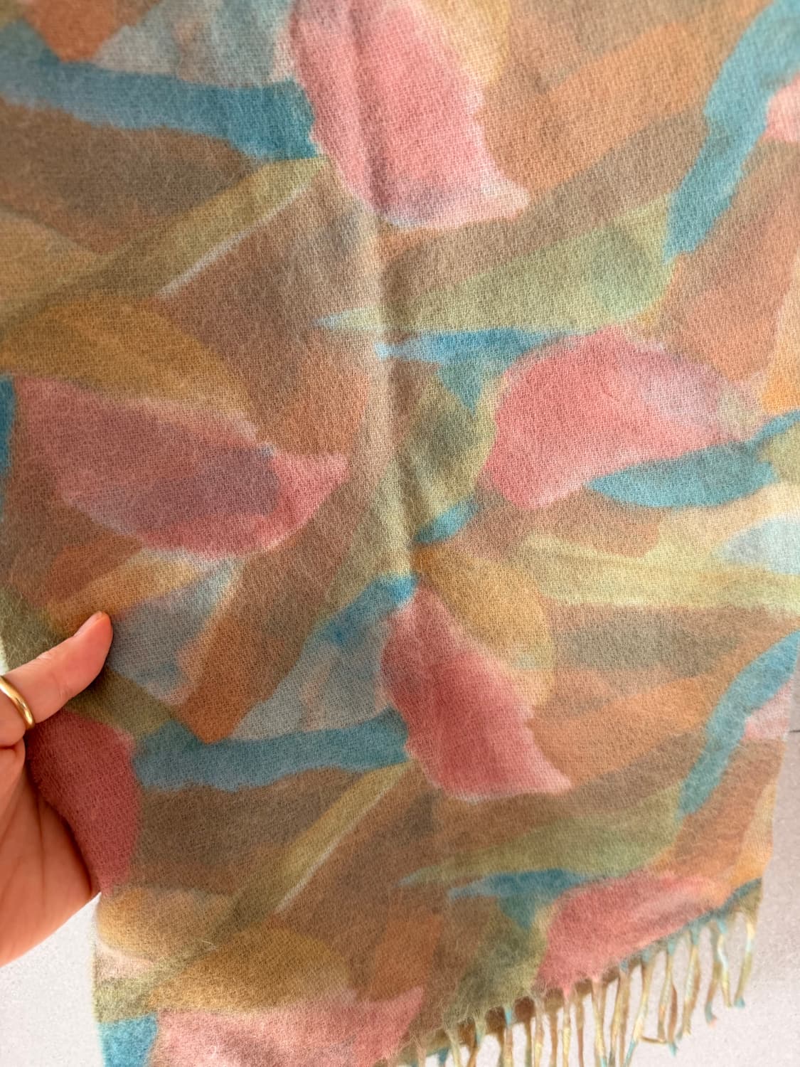 이태리제 연두색 스카프 목도리 머플러 상품이미지4