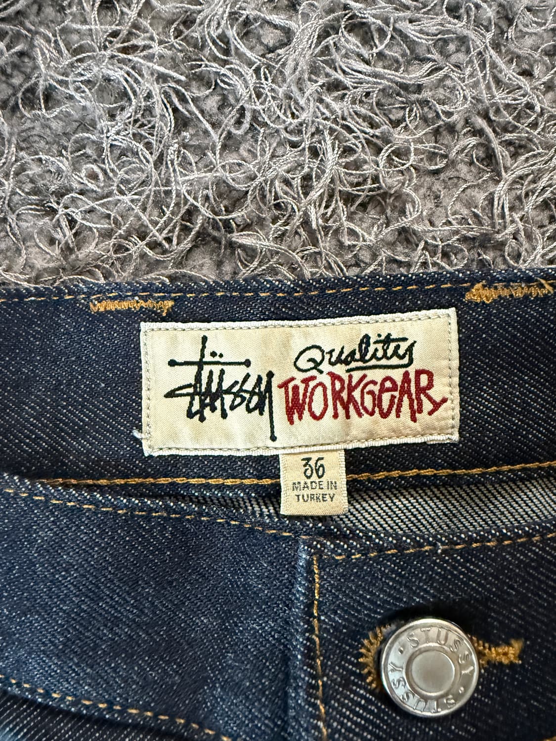 스투시 생 데님 워크 쇼츠 반바지 팔아요 36사이즈(린스드인디고) 상품이미지3