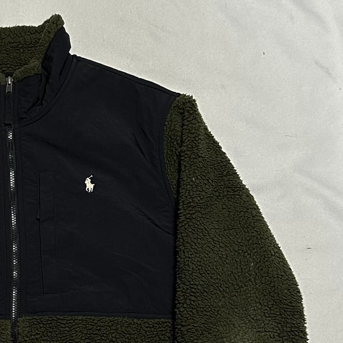 XL 폴로랄프로렌 화이트 포니 플리스 집업 자켓 상품이미지1