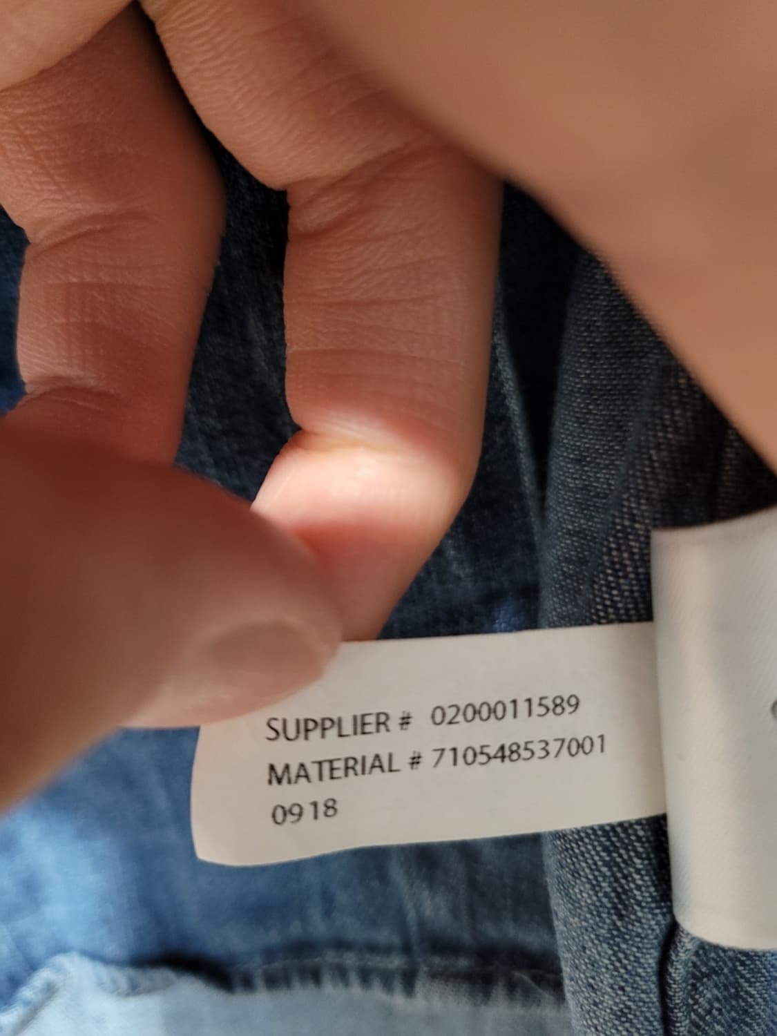 폴로 랄프로렌 데님 셔츠 M사이즈 새상품 상품이미지4