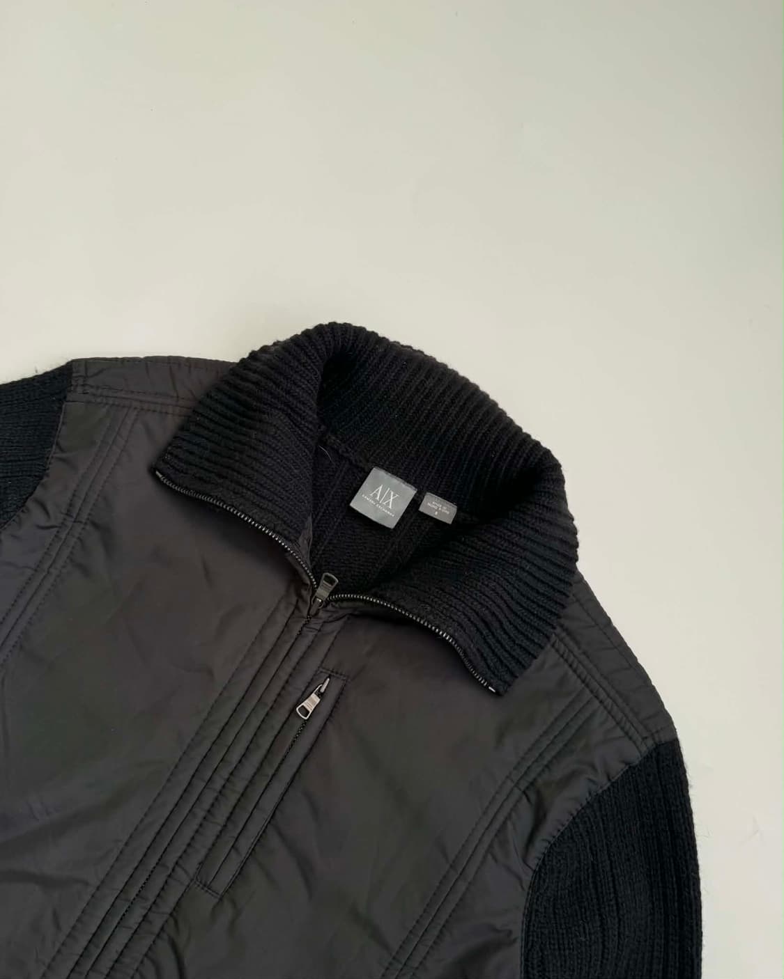 [S] 아르마니 익스체인지 나일론 울  하이브리드 집업 자켓 상품이미지4