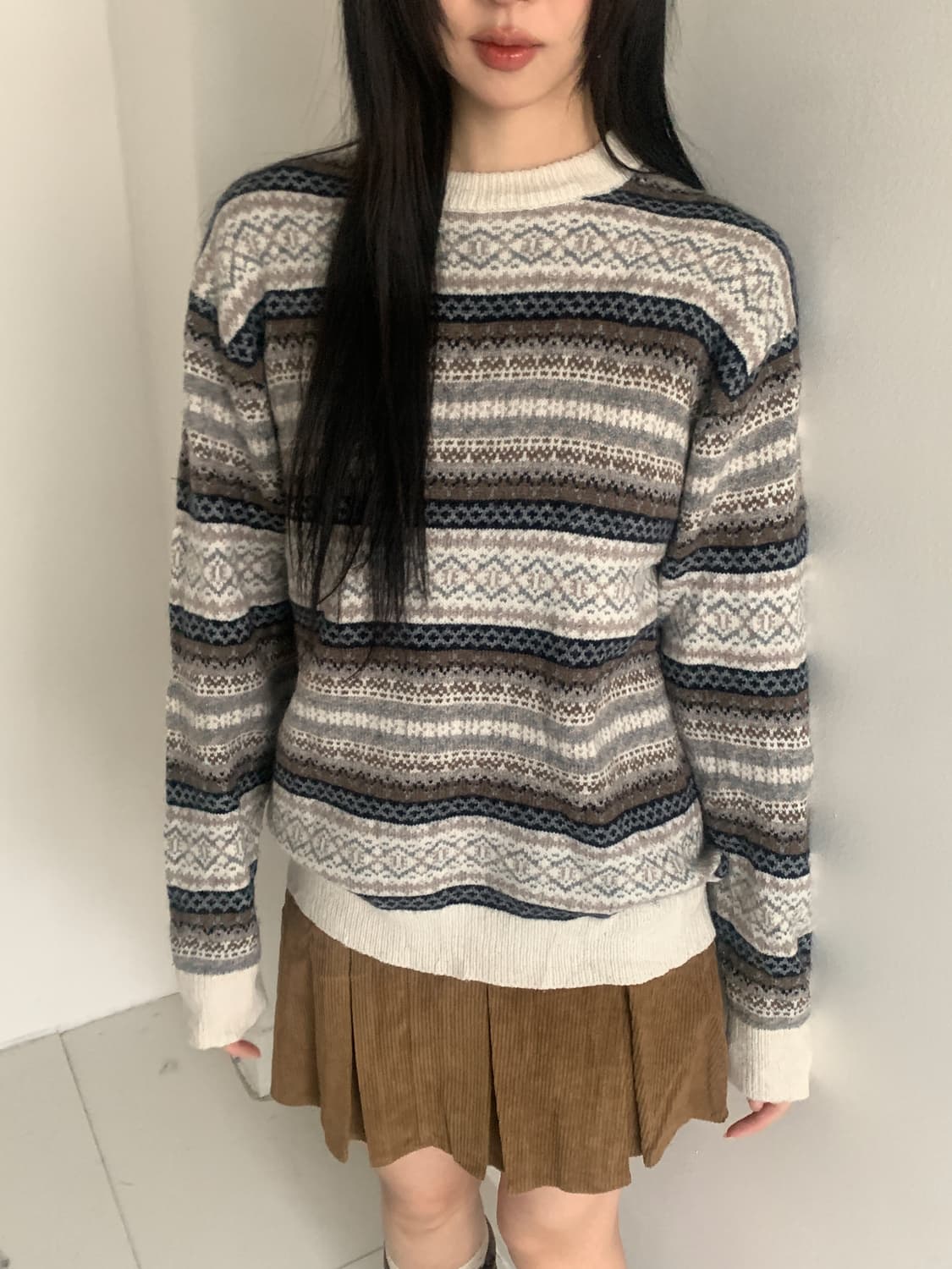 Belka Corduroy Pleats Skirt 상품이미지3