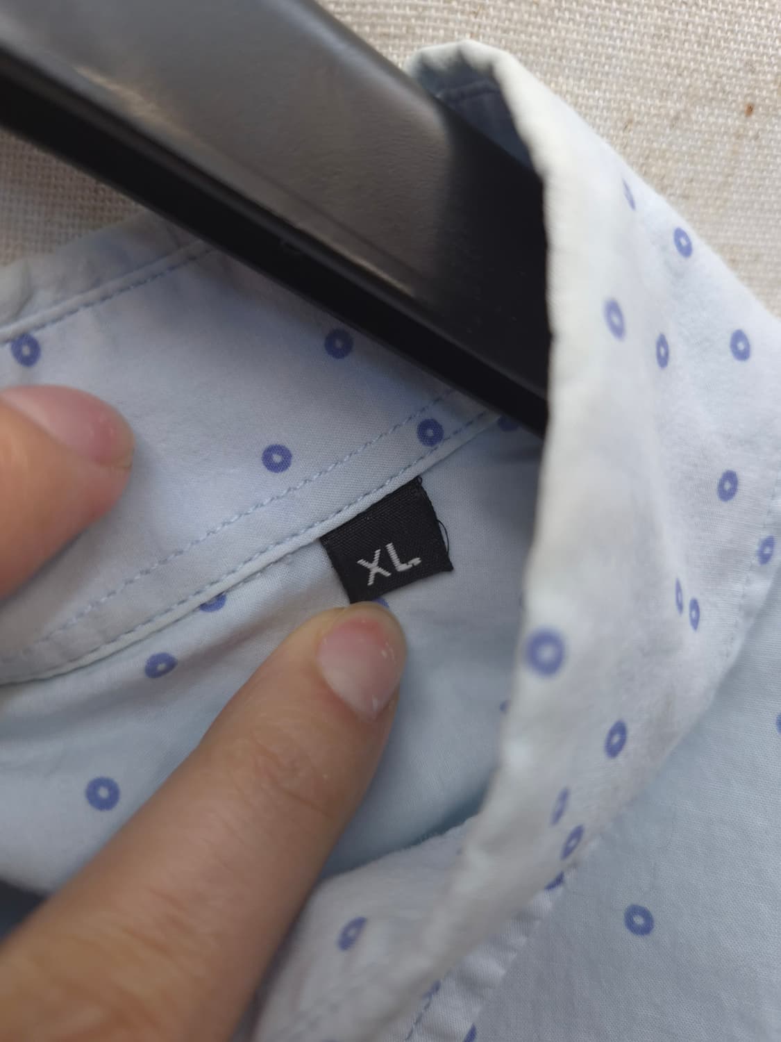 폴스미스 하늘색 도트 긴팔 셔츠 XL 상품이미지4