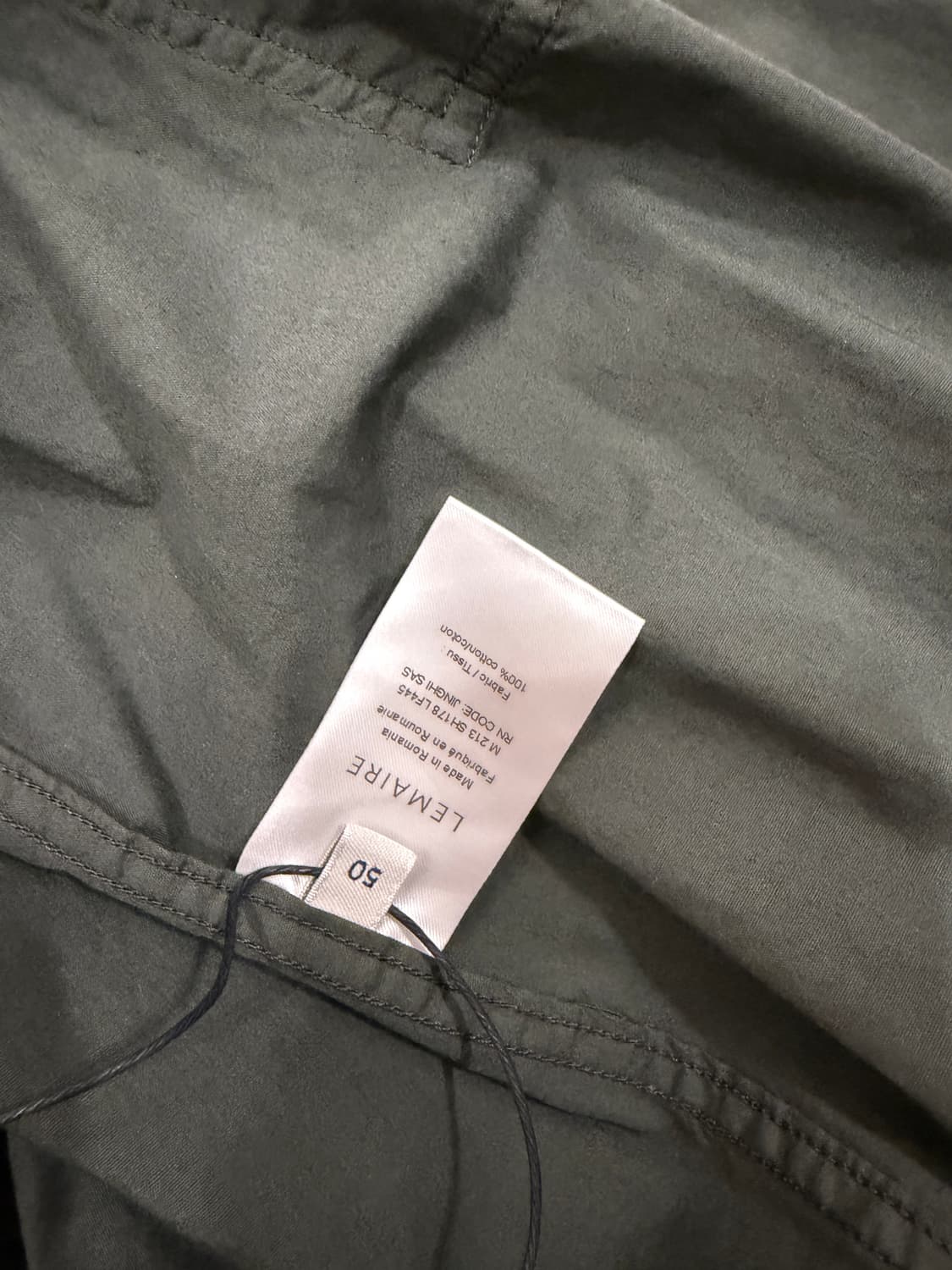 (새상품)Lemaire 르메르 패치포켓 셔츠 그린 50 상품이미지2