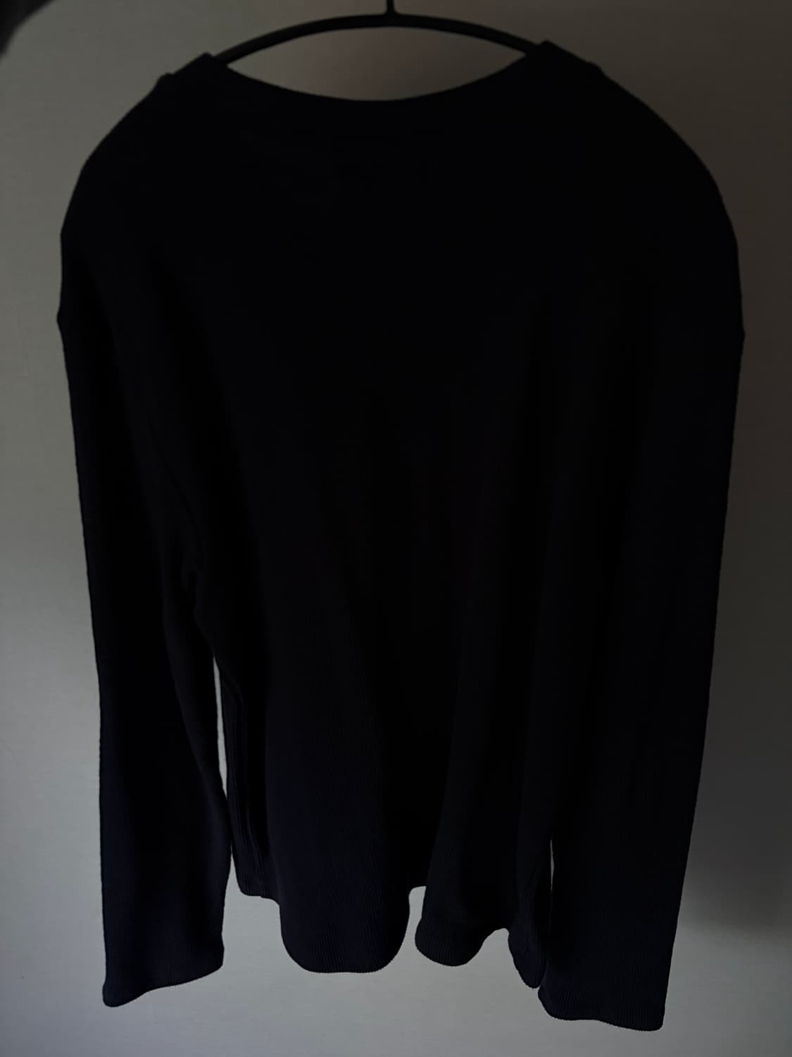 BUTTON HENLEY NECK (navy) 2size 상품이미지5