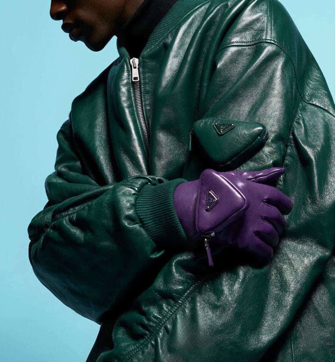 프라다 라프시몬스 레더봄버 상품이미지1