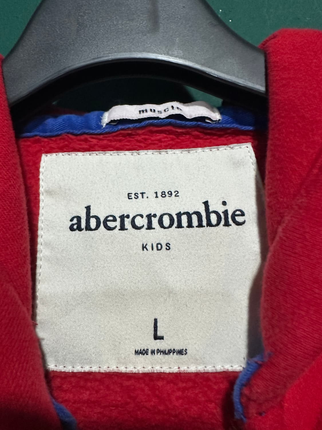 아베크롬비 크롭 후드집업 L 상품이미지3