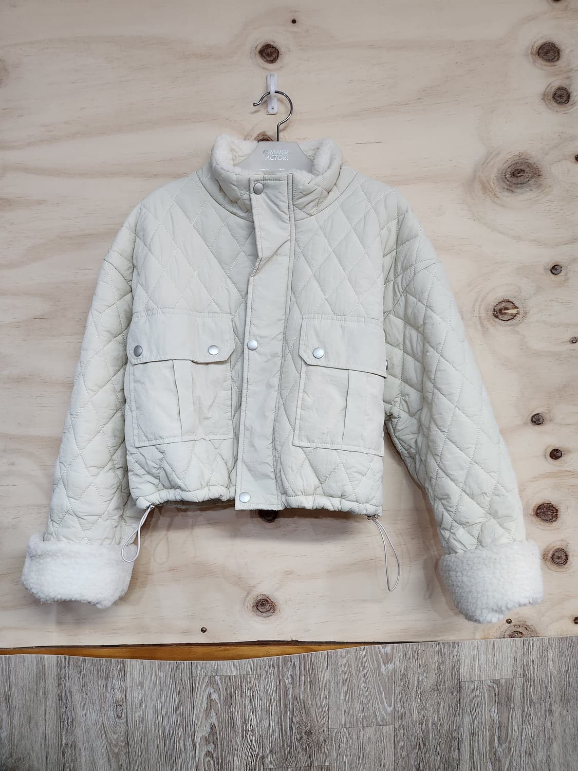 375) 르피타 양털포인트 퀼팅 자켓 상품이미지1