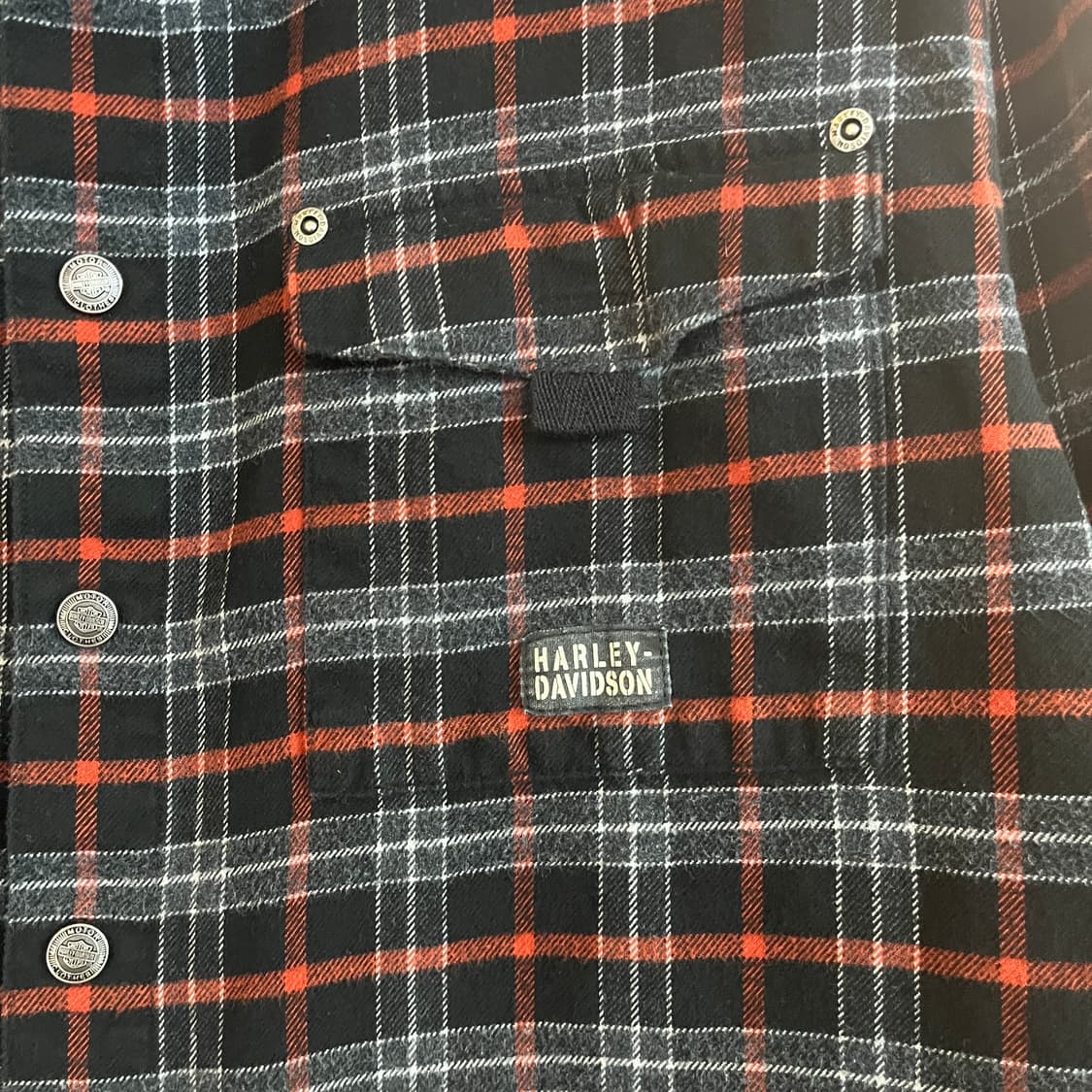 할리데이비슨 체크 플란넬 셔츠 상품이미지5