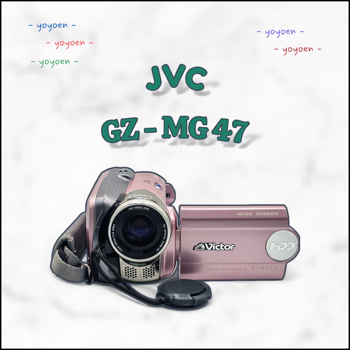 JVC GZ-MG47 핑크 빈티지 캠코더 상품이미지1