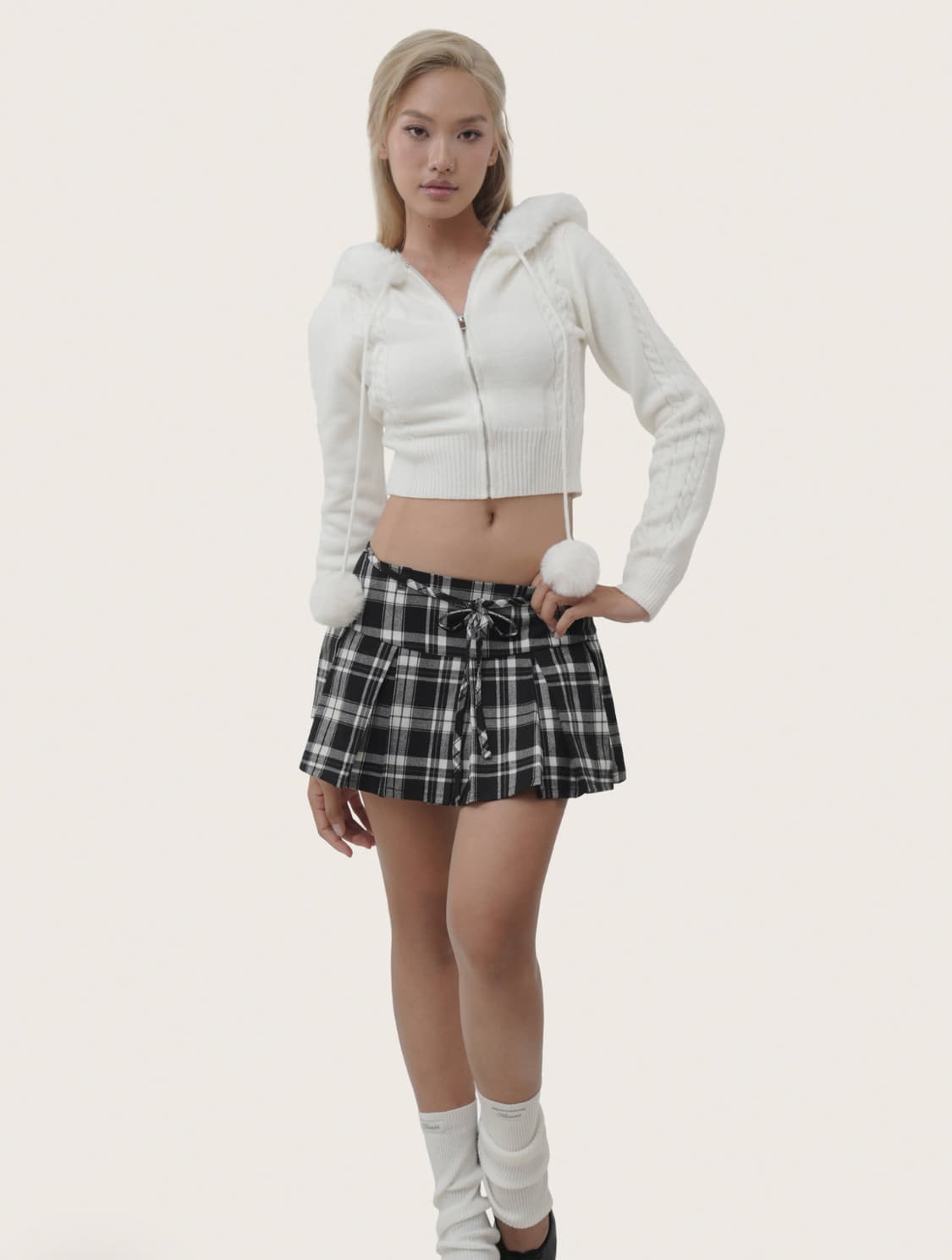 새상품) 클리시어 kleesier 스윗 볼 후드집업 상품이미지1