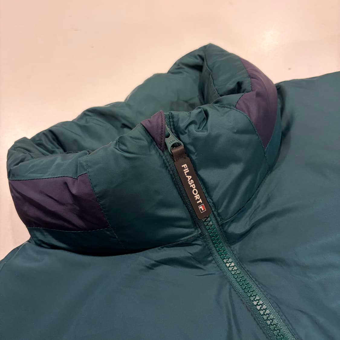 [100] 휠라 인터네셔널 FILA 패딩 점퍼 그린색 C87 상품이미지4