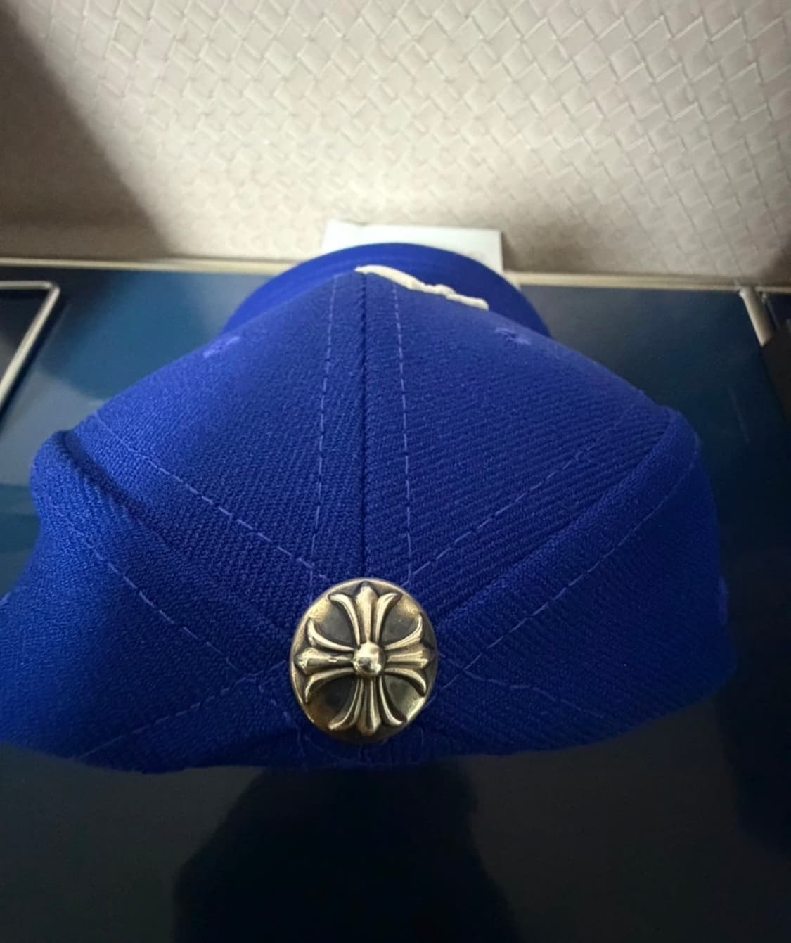 크롬하츠 ch로고 6패널 베이스볼캡 블루 상품이미지4