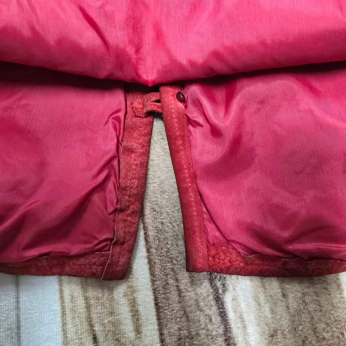 빈티지 치마요패턴 천연스웨이드 베스트 상품이미지7