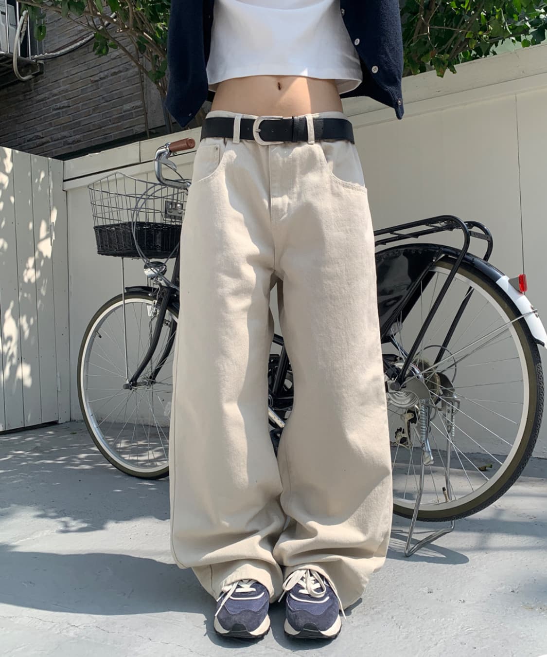 릿킴 CURVED LINE COTTON TROUSER 상품이미지1