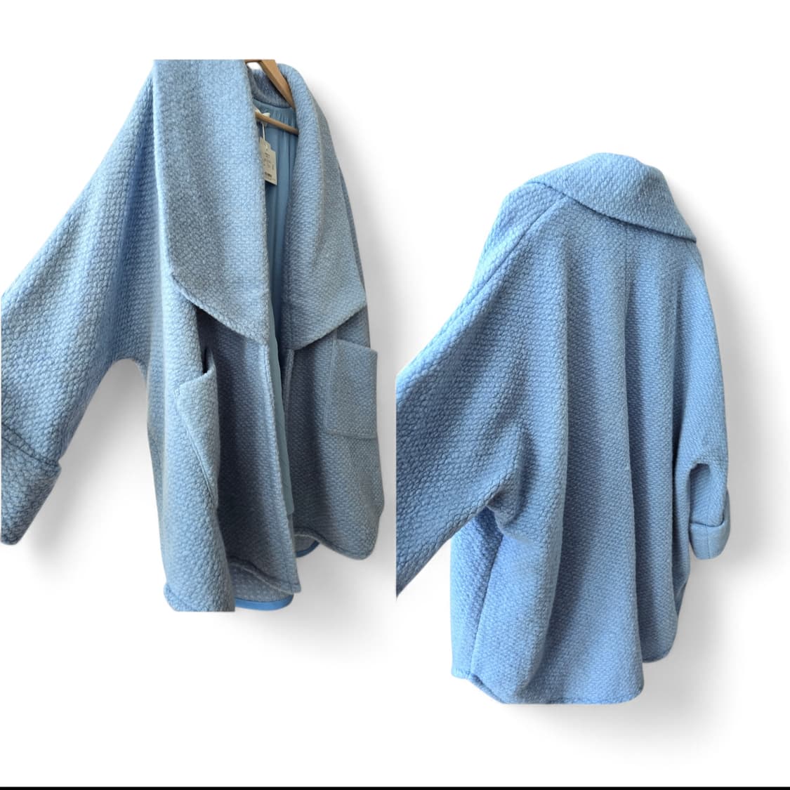 SLY 울 혼방 블랑켓가운 숄카라 코트 상품이미지3